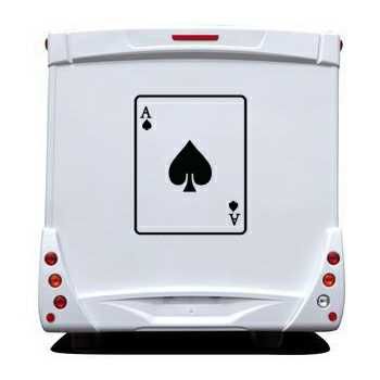 Ace of Spades Camping Car Decal