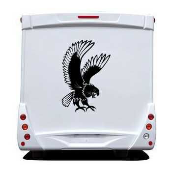 Eagle Attack Camping Car Decal