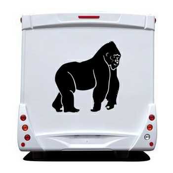 Sticker Wohnwagen/Wohnmobil Gorilla King Kong