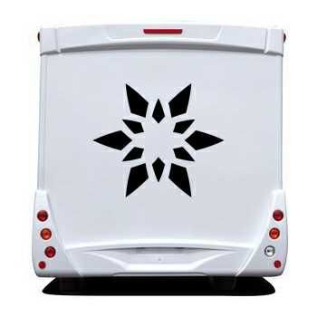 Flower star Camping Car Decal
