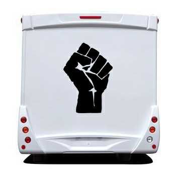 Fist Camping Car Decal 2