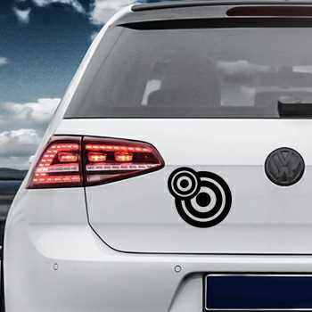 Rounded Circles Volkswagen MK Golf Decal
