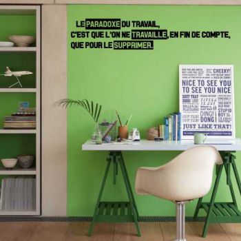 Paradoxe Travail decoration Decal