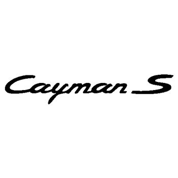 Porsche Cayman S logo Decal