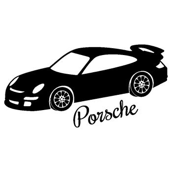 Sticker déco Porsche