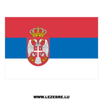  Sticker Drapeau Serbie