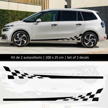 Sticker Set CITROËN Picasso style Racing side stripes decals