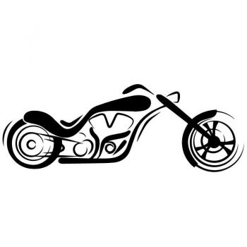 Sticker d'une Moto Harley Davidson . ★