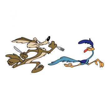 Sticker Cartoon Road Runner - Bip Bip et Coyote