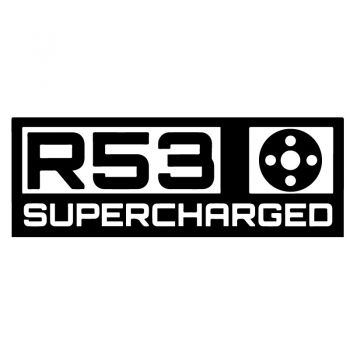 Aufkleber Mini Cooper R53 Supercharged Logo