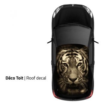 Sticker Deco Toit Auto Tigre
