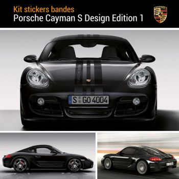 Kit Stickers Bandes Porsche Cayman S Design Edition 1
