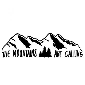 The Mountains Are Calling Decal