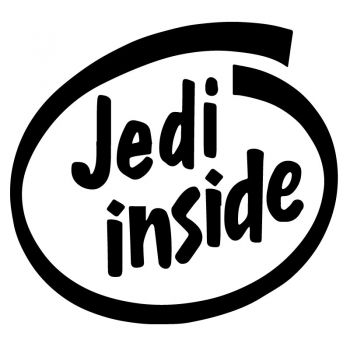 Sticker Star Wars, Jedi Inside