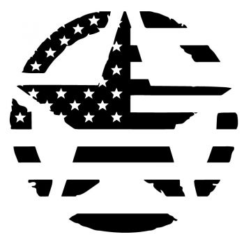 US ARMY STAR Flag Decal