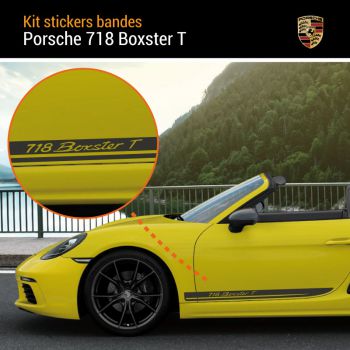 Porsche 718 Boxster T Stripes Decals Set