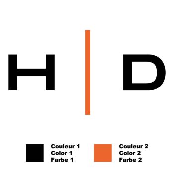 Harley-Davidson HD Horizontal Logo 2020 Zweifarbige Aufkleber