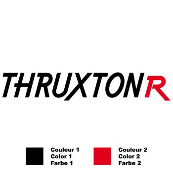 Triumph Thruxton R bi-color Decal