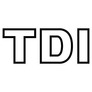 VW Volkswagen TDI Logo Outline Decal