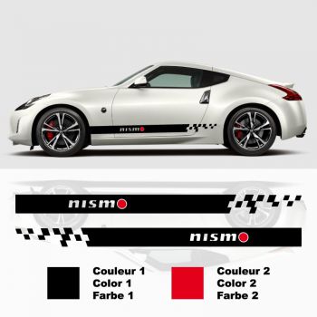Kit Stickers Bandes Latérales Nissan 370z Nismo
