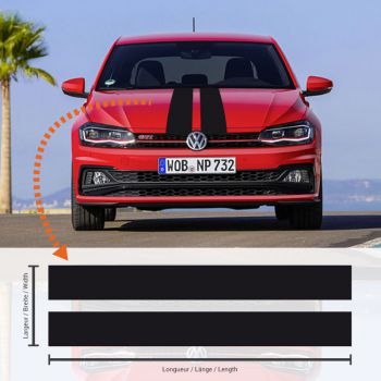 Volkswagen Polo Double Stripes Decal