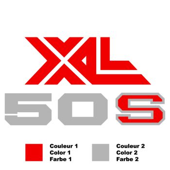 Sticker Honda XL50s Bicolore