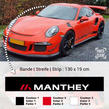 Porsche Manthey Logo Sunstrip Sticker