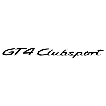 Porsche GT4 Clubsport Decal