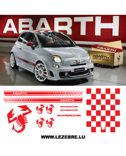 Fiat 500 Abarth Esseesse Decals Set