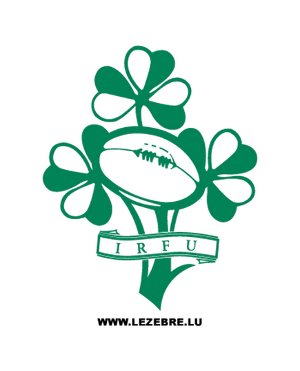 > Sticker IRFU Irlande Rugby Logo
