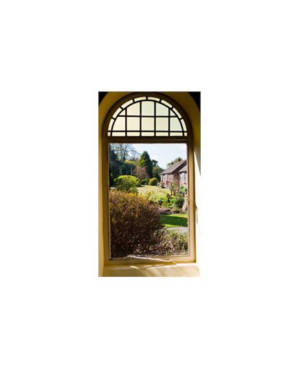 Sticker groß Jardin Anglais par la fenêtre