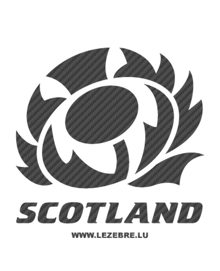 Scotland Rugby Logo Carbon Decal