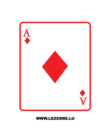 Ace of Diamonds Card Decal