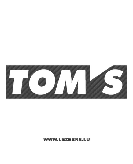 Tom's Logo Carbon Decal 2
