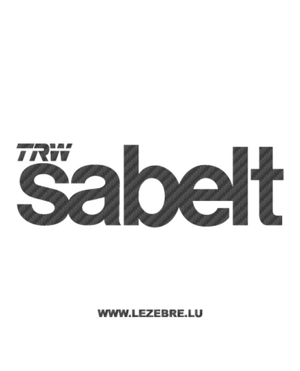 Sticker Carbone TRW Sabelt Logo