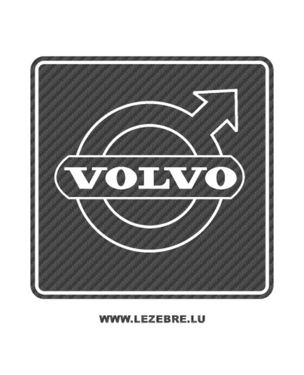 Volvo logo Carbon Decal 3