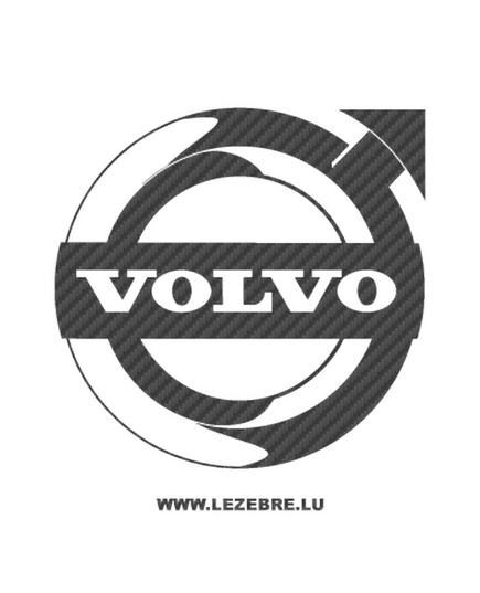 Sticker Carbone Volvo Logo