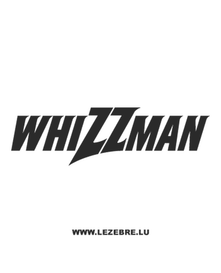 Whizzman logo Decal