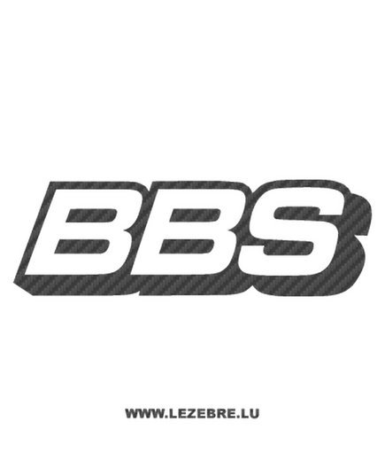BBS logo Carbon Decal