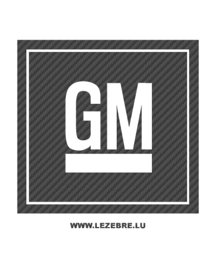 Sticker Karbon GM Logo