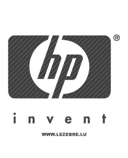 HP Invent logo Carbon Decal