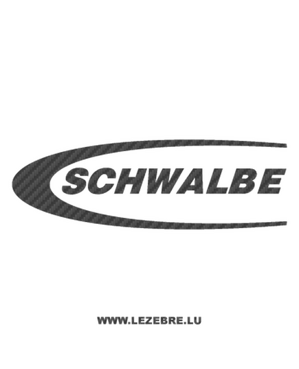 Sticker Carbone Schwalbe Logo