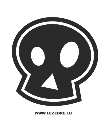 Emo skull Decal