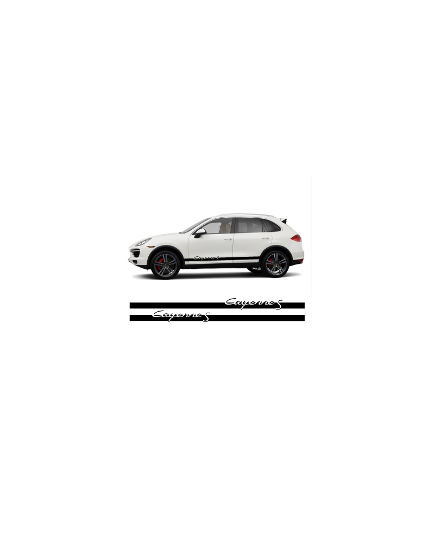 Kit Stickers Bandes Bas de Caisse Porsche Cayenne S