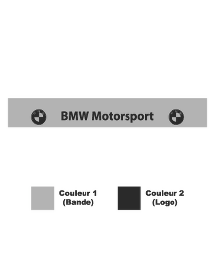 Sticker Bande Pare-Soleil BMW Motorsport Logo