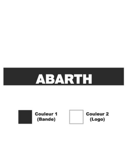Fiat Abarth Sunstrip Sticker