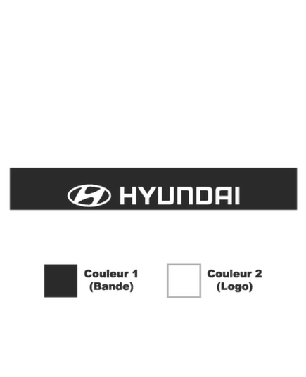 Sticker Bande Sonnenblende Hyundai