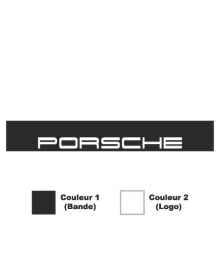 Sticker Bande Sonnenblende Porsche