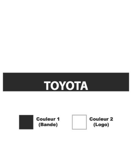 Sticker Bande Pare-Soleil Toyota