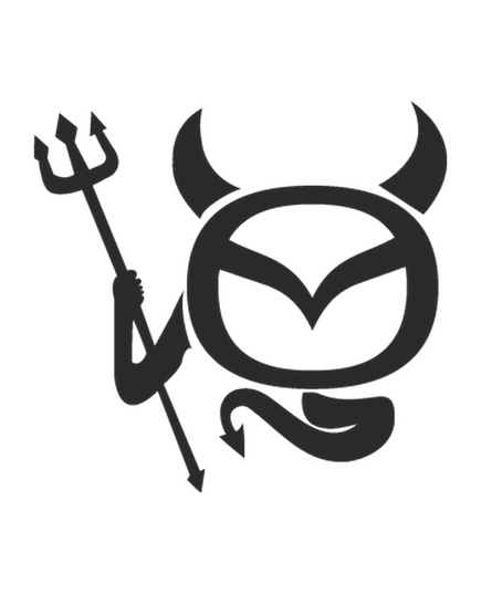 Mazda Devil Logo Decal